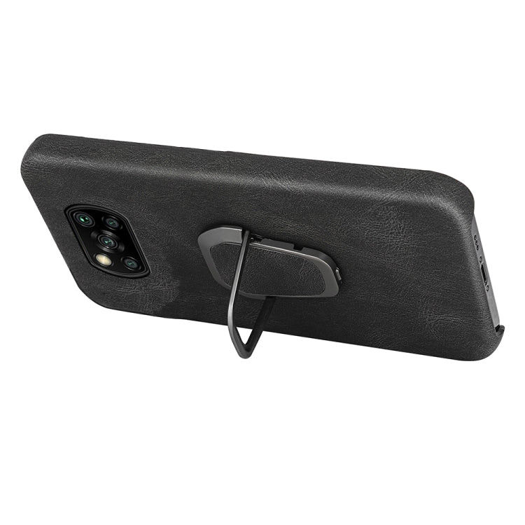 Ring Holder PU Phone Case For Xiaomi Poco X3 / X3 NFC / Poco X3 Pro