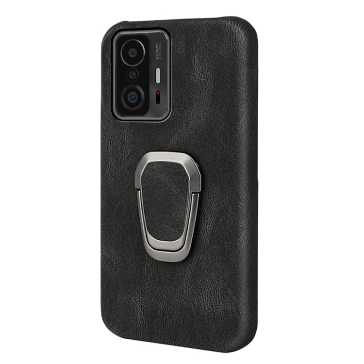 Ring Holder PU Phone Case For Xiaomi Mi 11T / 11T Pro
