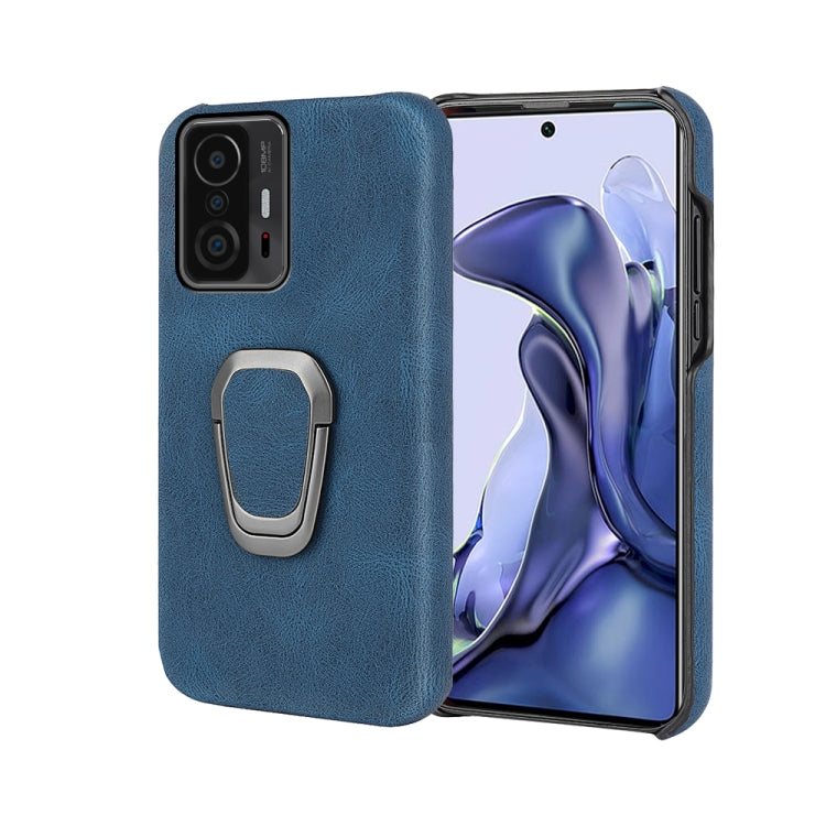 Ring Holder PU Phone Case For Xiaomi Mi 11T / 11T Pro