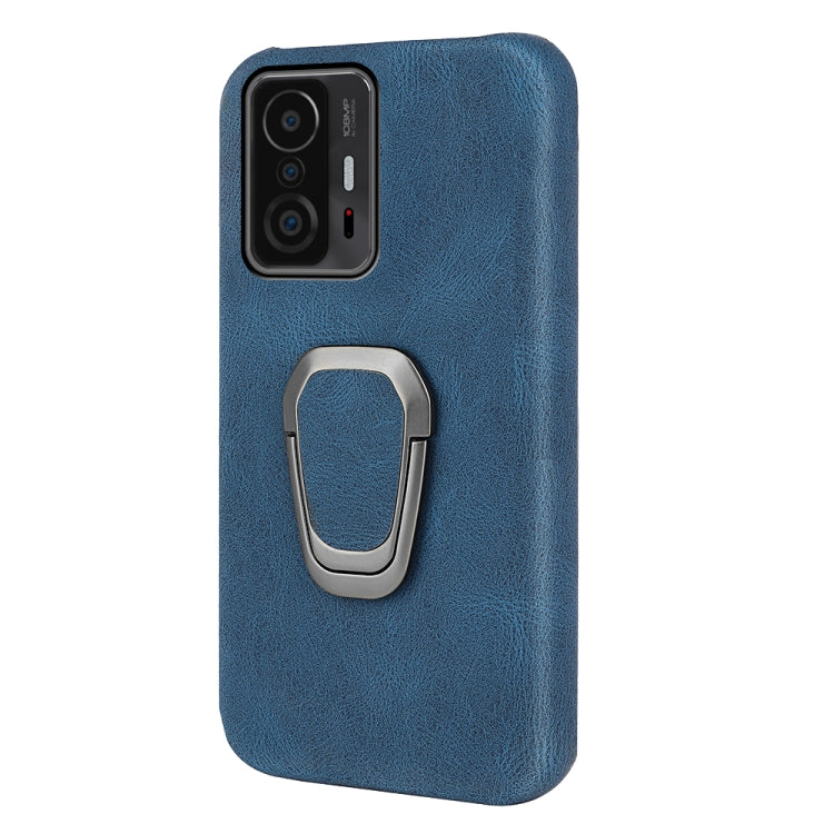 Ring Holder PU Phone Case For Xiaomi Mi 11T / 11T Pro