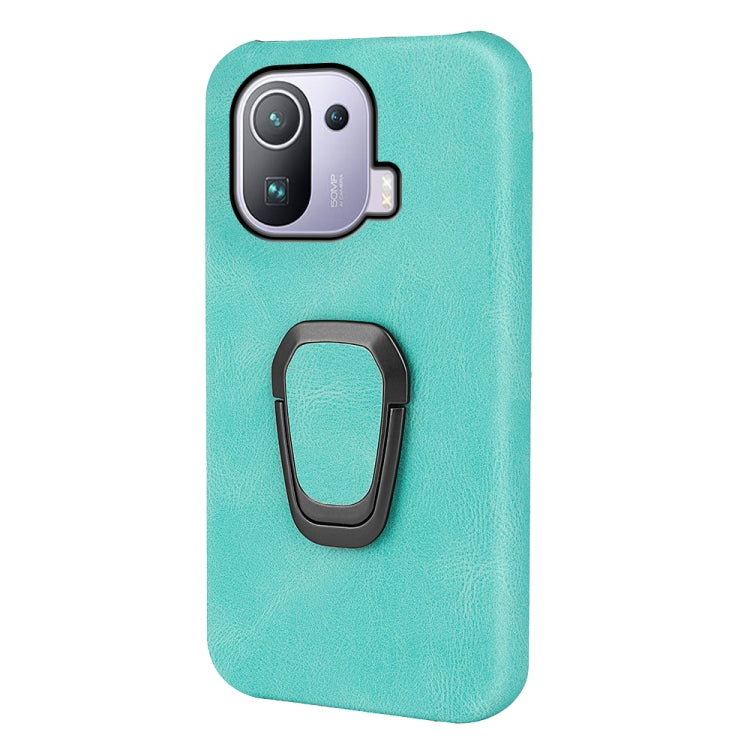 Ring Holder PU Phone Case For Xiaomi Mi 11 Pro 4G / 5G