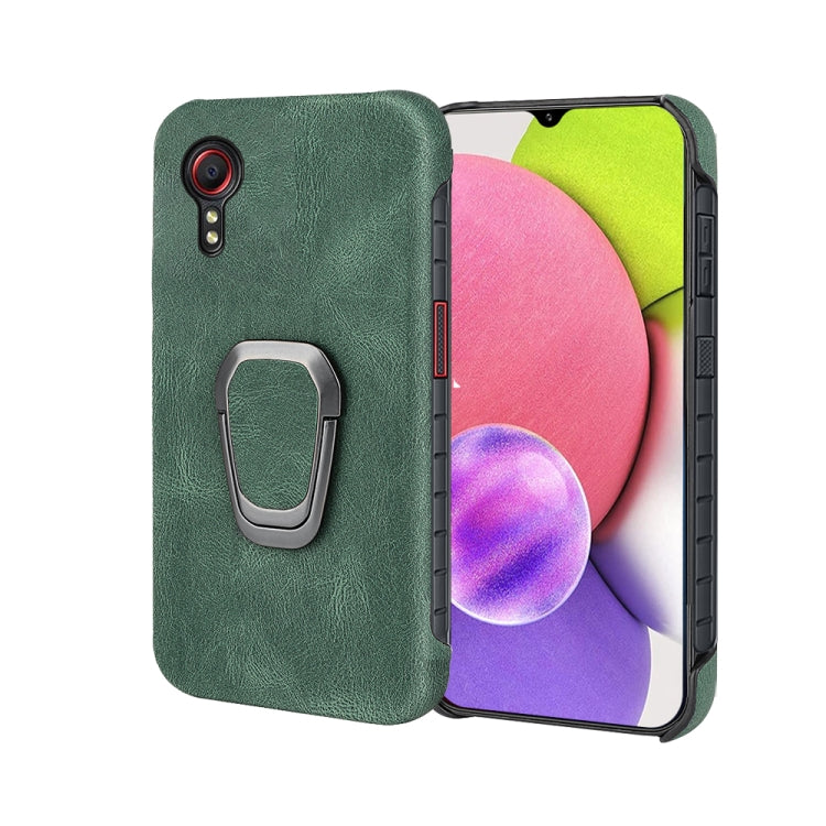 Ring Holder PU Phone Case For Samsung Galaxy Xcover 5 / Xcover 5S