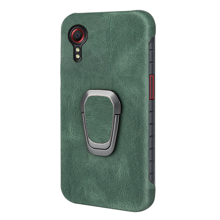 Ring Holder PU Phone Case For Samsung Galaxy Xcover 5 / Xcover 5S