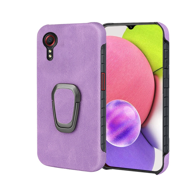 Ring Holder PU Phone Case For Samsung Galaxy Xcover 5 / Xcover 5S