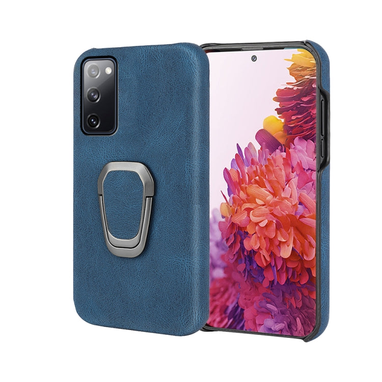 Ring Holder PU Phone Case For Samsung Galaxy S20 FE 5G / 4G / S20 Fan Edition / S20 Lite
