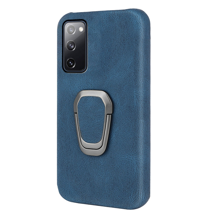 Ring Holder PU Phone Case For Samsung Galaxy S20 FE 5G / 4G / S20 Fan Edition / S20 Lite