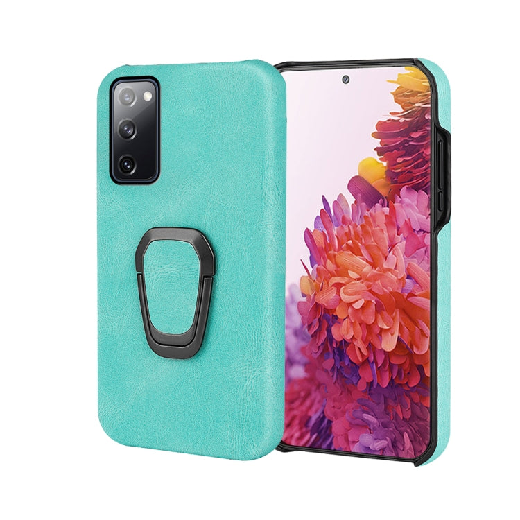 Ring Holder PU Phone Case For Samsung Galaxy S20 FE 5G / 4G / S20 Fan Edition / S20 Lite