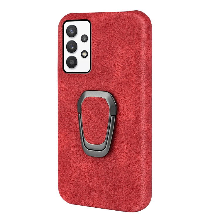 Ring Holder PU Phone Case For Samsung Galaxy A32 5G / M32 5G