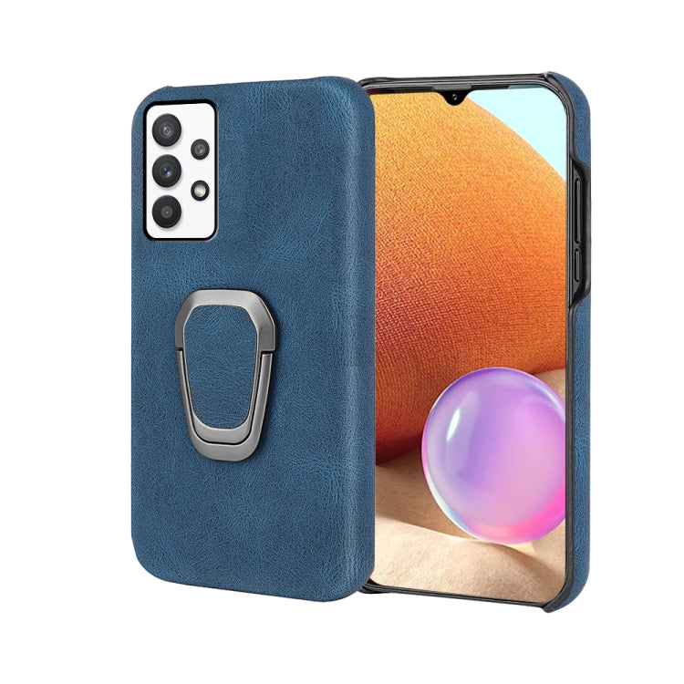Ring Holder PU Phone Case For Samsung Galaxy A32 4G / A32 Lite
