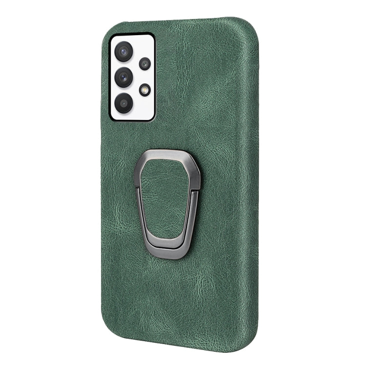 Ring Holder PU Phone Case For Samsung Galaxy A32 4G / A32 Lite
