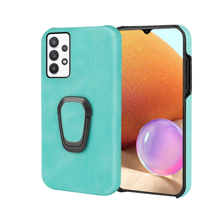 Ring Holder PU Phone Case For Samsung Galaxy A32 4G / A32 Lite