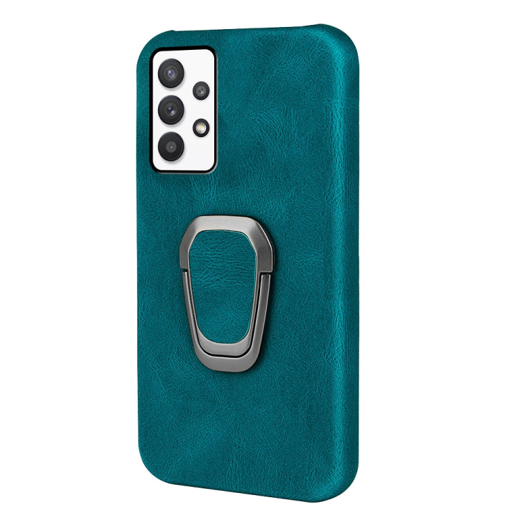 Ring Holder PU Phone Case For Samsung Galaxy A32 4G / A32 Lite