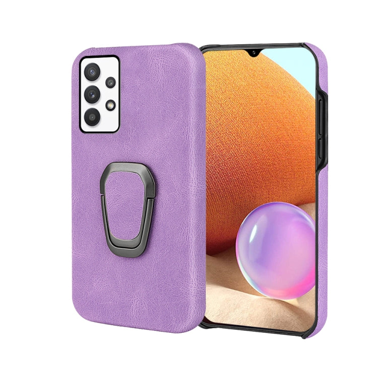 Ring Holder PU Phone Case For Samsung Galaxy A32 4G / A32 Lite