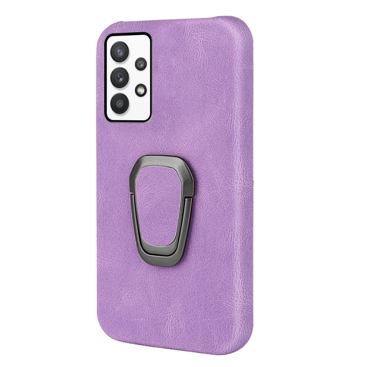 Ring Holder PU Phone Case For Samsung Galaxy A32 4G / A32 Lite