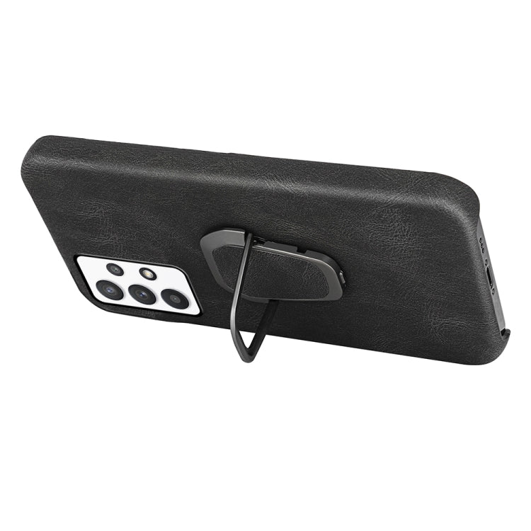Ring Holder PU Phone Case For Samsung Galaxy A32 4G / A32 Lite