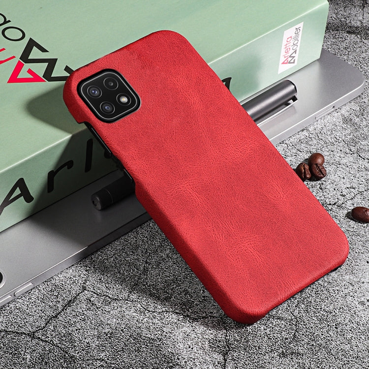Ring Holder PU Phone Case For Samsung Galaxy A22 5G / F42 5G