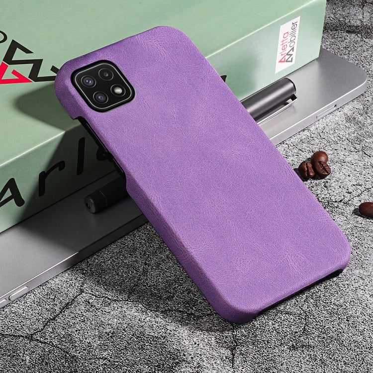 Ring Holder PU Phone Case For Samsung Galaxy A22 5G / F42 5G