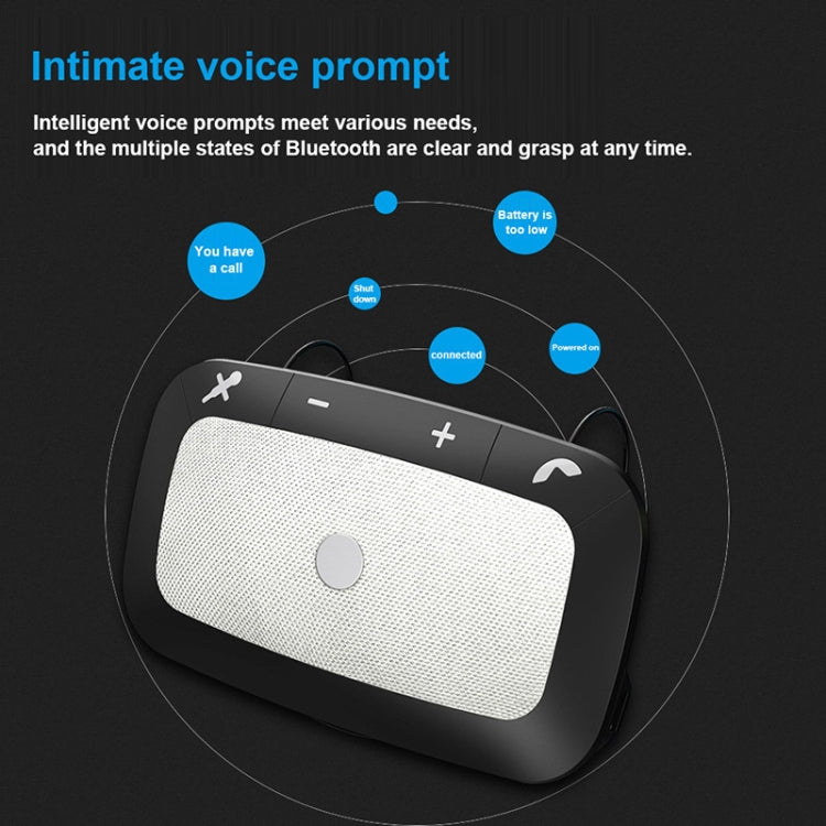 Tx550 Car Music Player with Voice Broadcast and Two Sun Visor,Support Hands-free