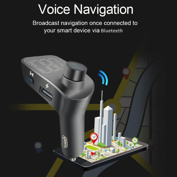 T15 Car MP3 Player Bluetooth FM Transmitter 5.0 Card Charger Phone Handsfree