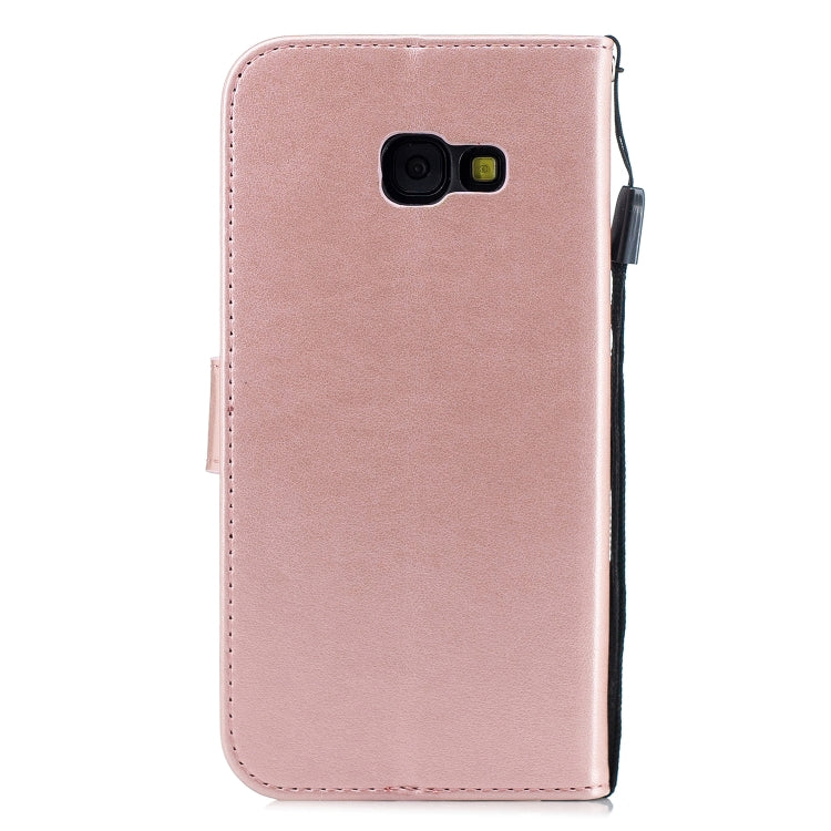 Diamond Encrusted Butterflies Love Flowers Pattern Horizontal Flip Leather Case for Galaxy A5 (2017) / A520 ,with Holder & Card Slots & Wallet & Lanyard