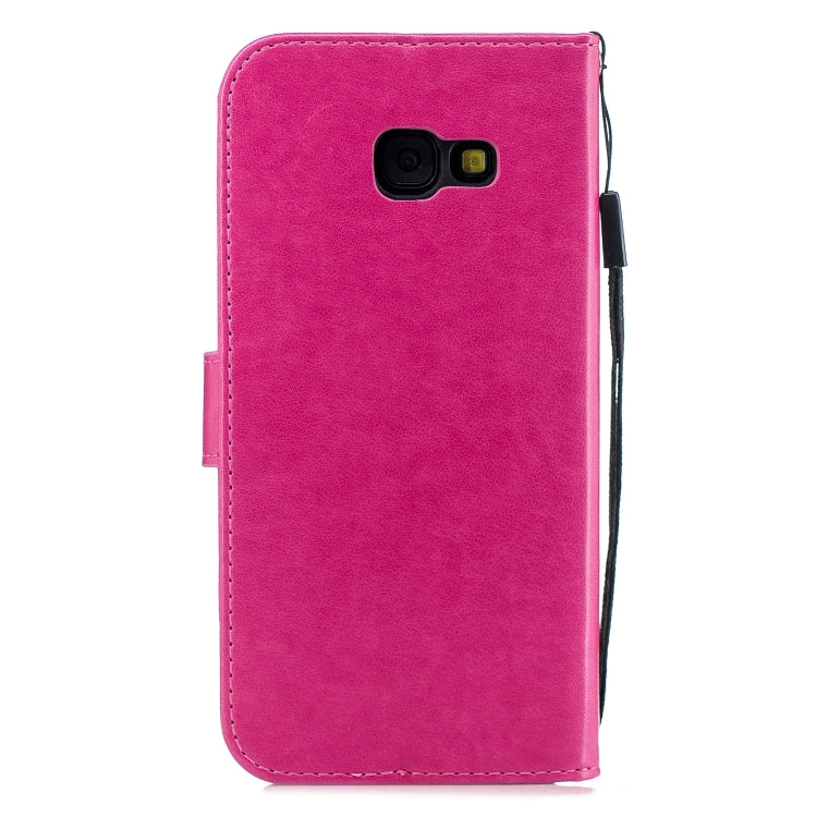 Diamond Encrusted Butterflies Love Flowers Pattern Horizontal Flip Leather Case for Galaxy A5 (2017) / A520 ,with Holder & Card Slots & Wallet & Lanyard