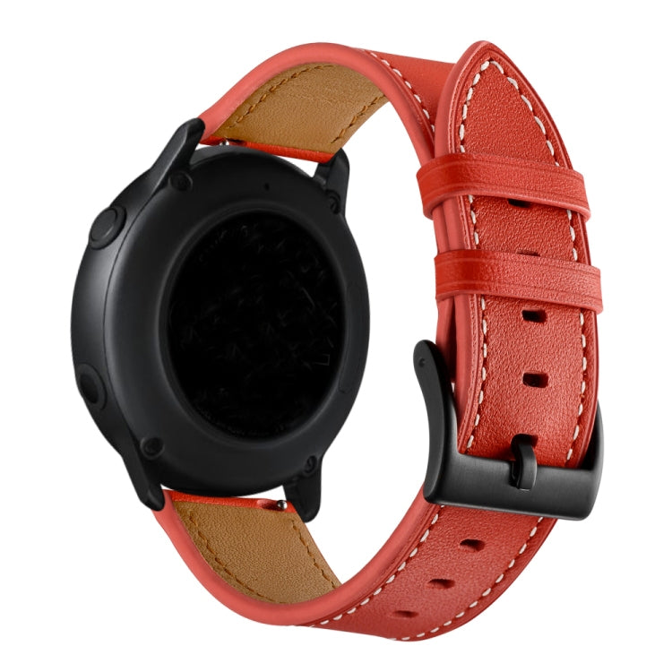 For Amazfit GTR 3 / GTR 3 Pro First Layer Leather Sewing Thread Watch Band