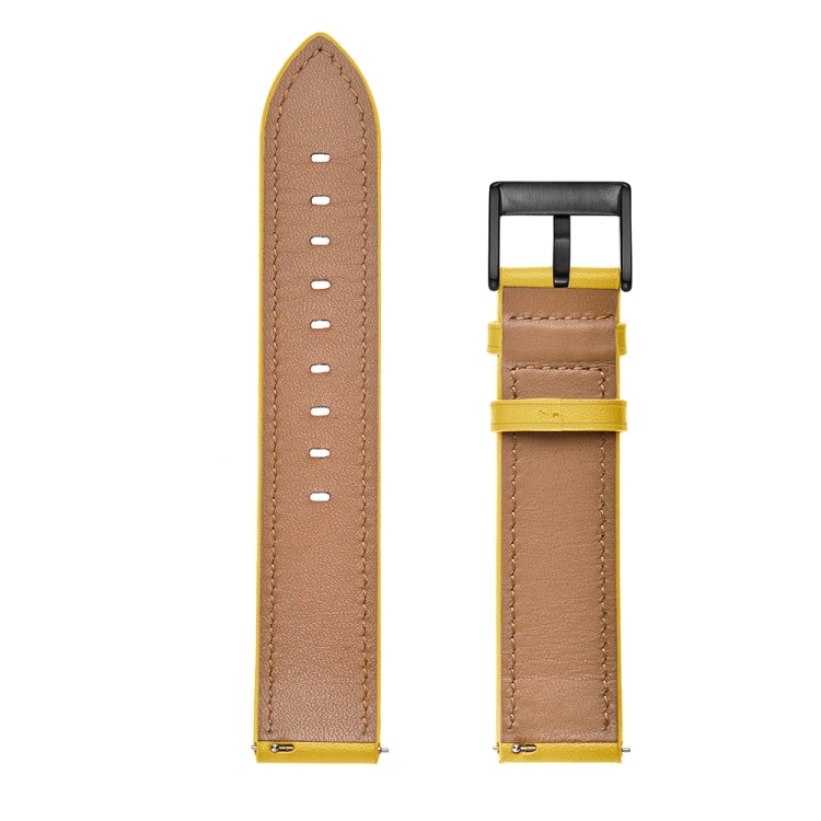 For Amazfit GTR 3 / GTR 3 Pro First Layer Leather Sewing Thread Watch Band