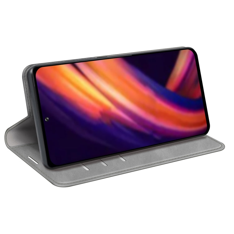 For Motorola Edge X30 Retro-skin Magnetic Suction Leather Phone Case