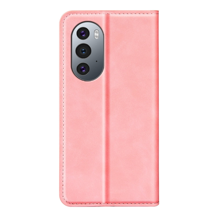 For Motorola Edge X30 Retro-skin Magnetic Suction Leather Phone Case