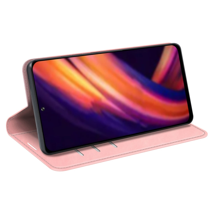 For Motorola Edge X30 Retro-skin Magnetic Suction Leather Phone Case