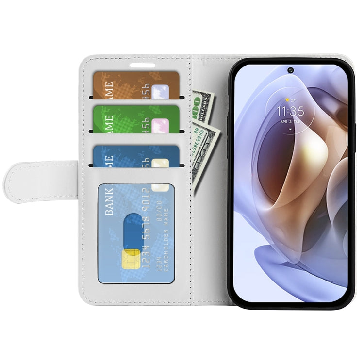 For Motorola Moto G31 4G R64 Texture Single Horizontal Flip Phone Case