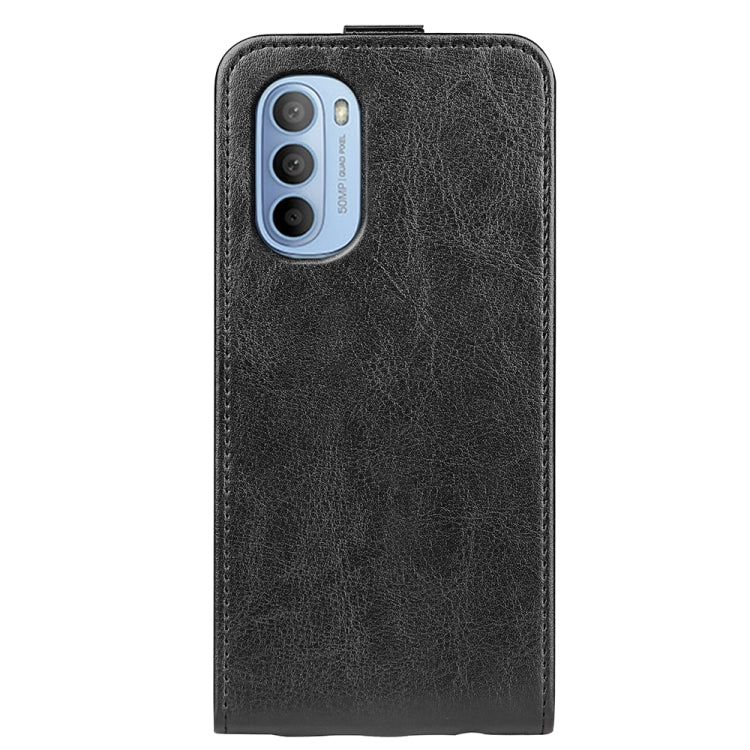 For Motorola Moto G31 4G R64 Texture Single Vertical Flip Leather Phone Case