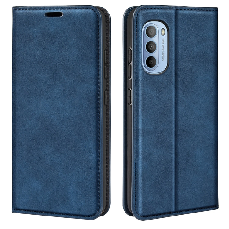 For Motorola Moto G31 4G Retro-skin Magnetic Suction Leather Phone Case