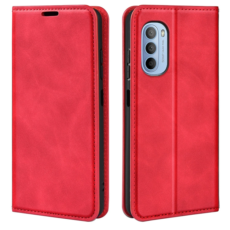 For Motorola Moto G31 4G Retro-skin Magnetic Suction Leather Phone Case