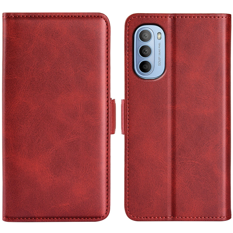 For Motorola Moto G31 4G Dual-side Magnetic Buckle Leather Phone Case