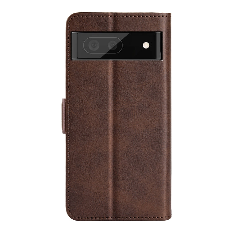 For Google Pixel 6a Dual-side Magnetic Buckle Leather Phone Case