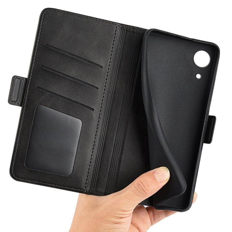 For Samsung Galaxy A03 Core Dual-side Magnetic Buckle Leather Case