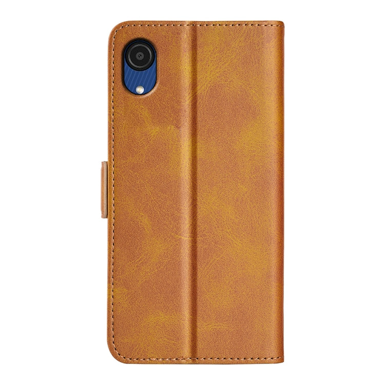 For Samsung Galaxy A03 Core Dual-side Magnetic Buckle Leather Case