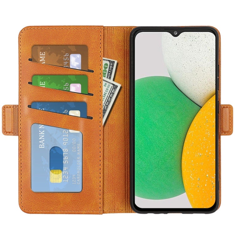For Samsung Galaxy A03 Core Dual-side Magnetic Buckle Leather Case