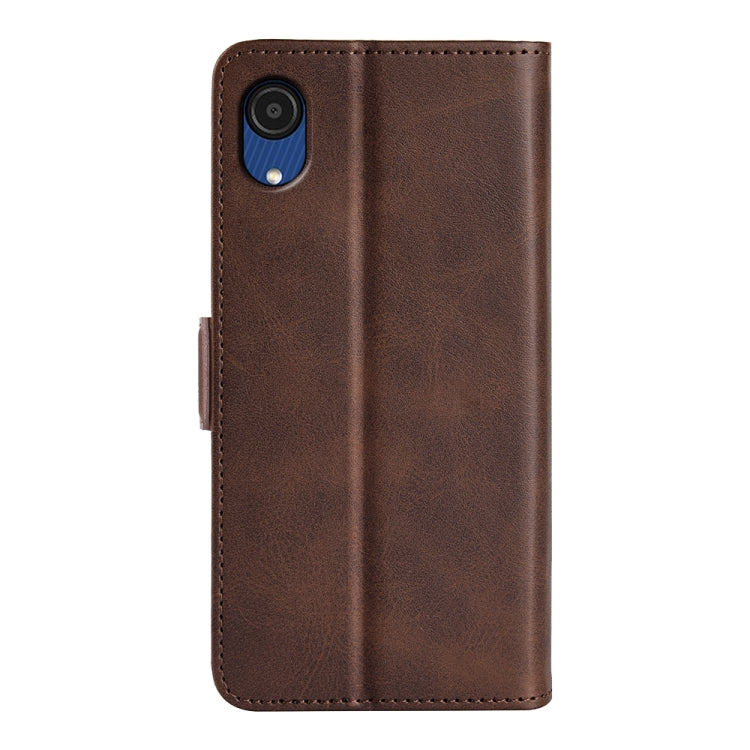 For Samsung Galaxy A03 Core Dual-side Magnetic Buckle Leather Case