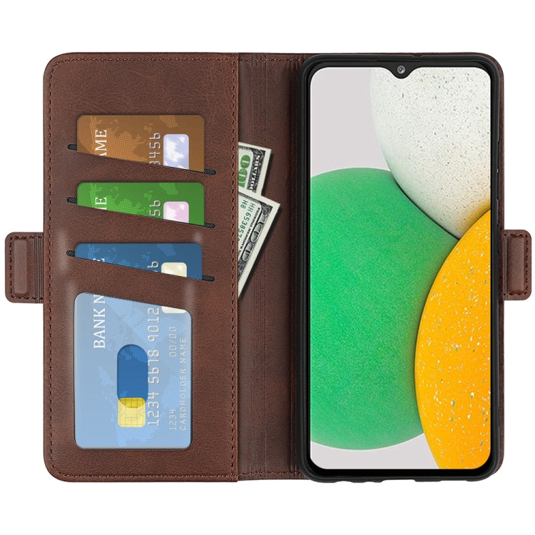 For Samsung Galaxy A03 Core Dual-side Magnetic Buckle Leather Case