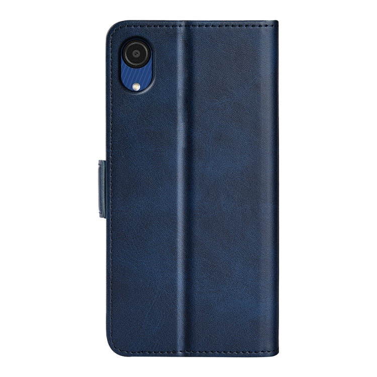 For Samsung Galaxy A03 Core Dual-side Magnetic Buckle Leather Case