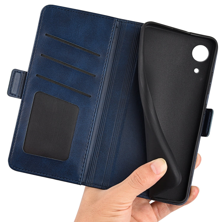 For Samsung Galaxy A03 Core Dual-side Magnetic Buckle Leather Case