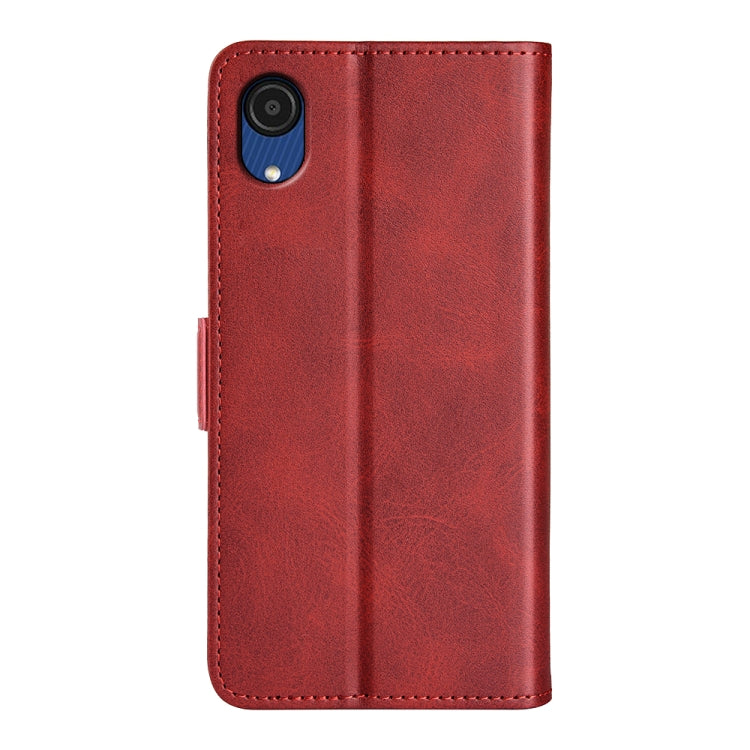 For Samsung Galaxy A03 Core Dual-side Magnetic Buckle Leather Case