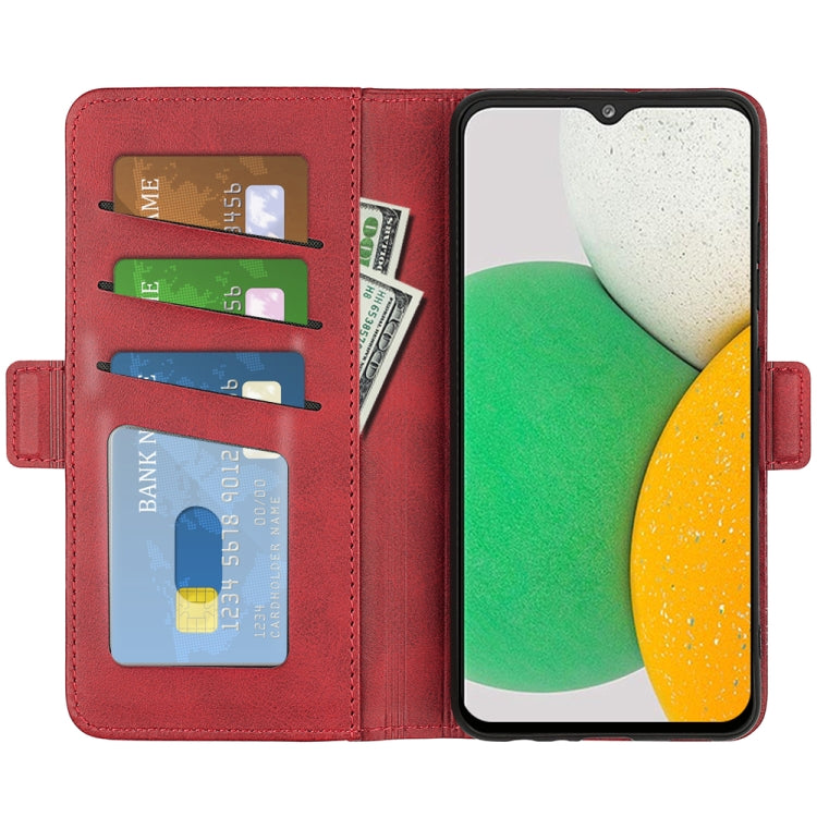 For Samsung Galaxy A03 Core Dual-side Magnetic Buckle Leather Case