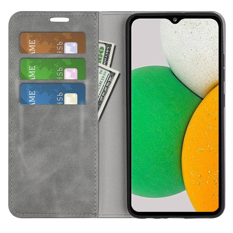 For Samsung Galaxy A03 Core Retro-skin Magnetic Leather Case