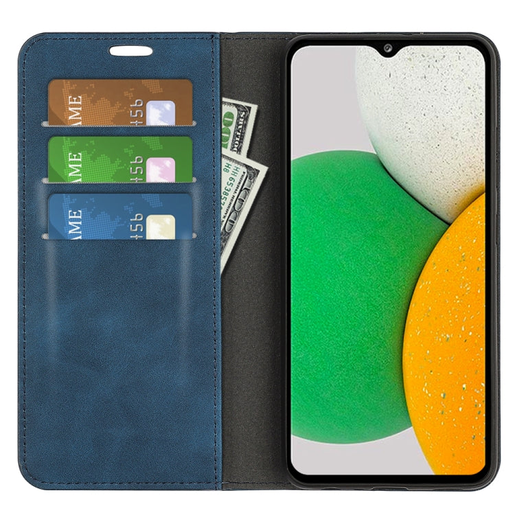 For Samsung Galaxy A03 Core Retro-skin Magnetic Leather Case