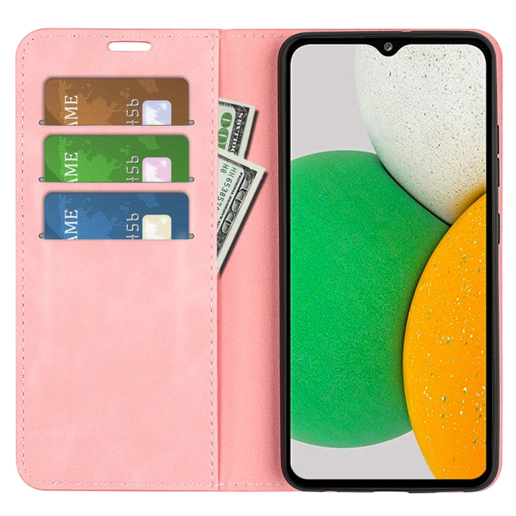 For Samsung Galaxy A03 Core Retro-skin Magnetic Leather Case