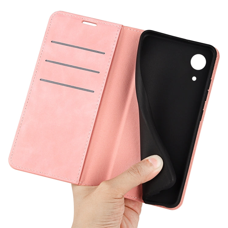For Samsung Galaxy A03 Core Retro-skin Magnetic Leather Case