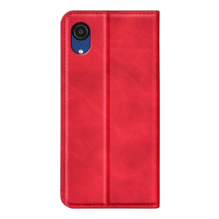 For Samsung Galaxy A03 Core Retro-skin Magnetic Leather Case